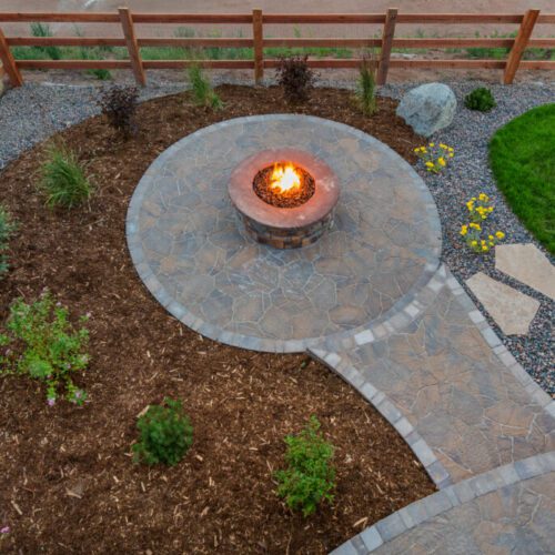 Circular,Gas,Fire,Pit